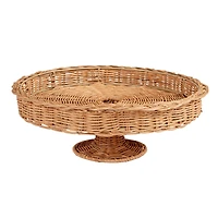 Hello Honey® Decorative Handwoven Rattan Pedestal