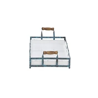 Blue Metal Farmhouse Tray Set