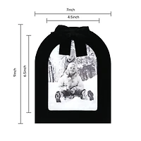 5" x 7" Velvet Arch with Bow Frame by Studio Décor