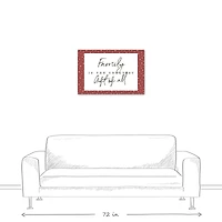 Family Greatest Gift Red Twinkle Canvas Wall Art