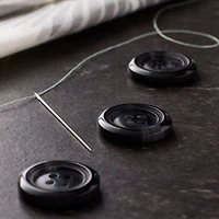 3/4" Black Buttons