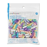 Pastel Plastic Tube Beads by Creatology™, 12.5mm x 5mm