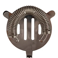 Hello Honey 5-Piece Stainless Steel and Mango Wood Bar Tools with Stand, Nickel Finish and Natural