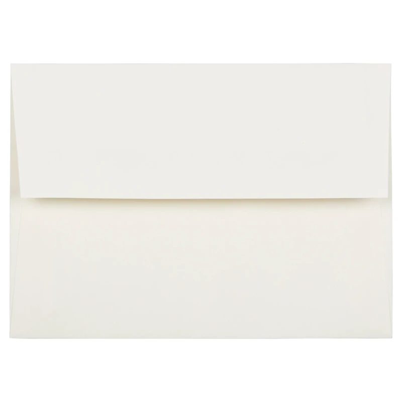 JAM Paper A7 Ecru Gold Foil Lined Invitation Envelopes