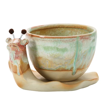 Hello Honey® Stoneware Snail Planter Set