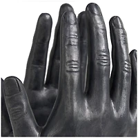 9.5" Black Polystone Hand Bookends, 2ct.