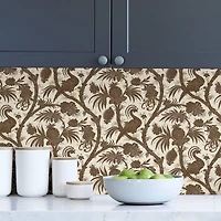 Scalamandre Java Balinese Peacock Peel & Stick Wallpaper