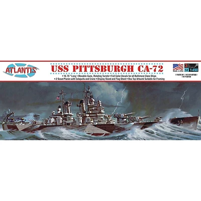 Atlantis® USS Pittsburgh CA-72 Heavy Cruiser Plastic Model Kit