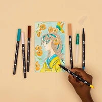 Tombow Bird Manga Illustration Dual Brush Pen Art Set