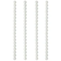 Glass White Pearl Round Beads, 10mm by Bead Landing™