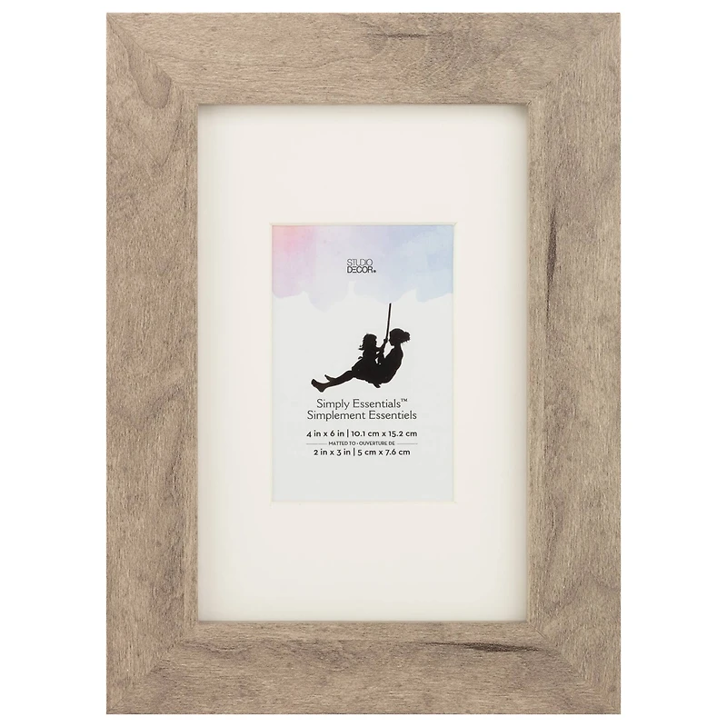 Simply Essentials™  2" x 3" Gray Frame by Studio Décor®