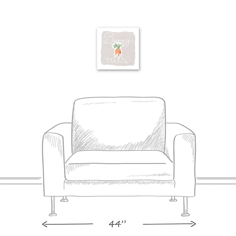 Bunny Treats Canvas Wall Art