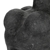 Hello Honey® 21" Black Handmade Paper mache Bubble Vase with Distressed Finish