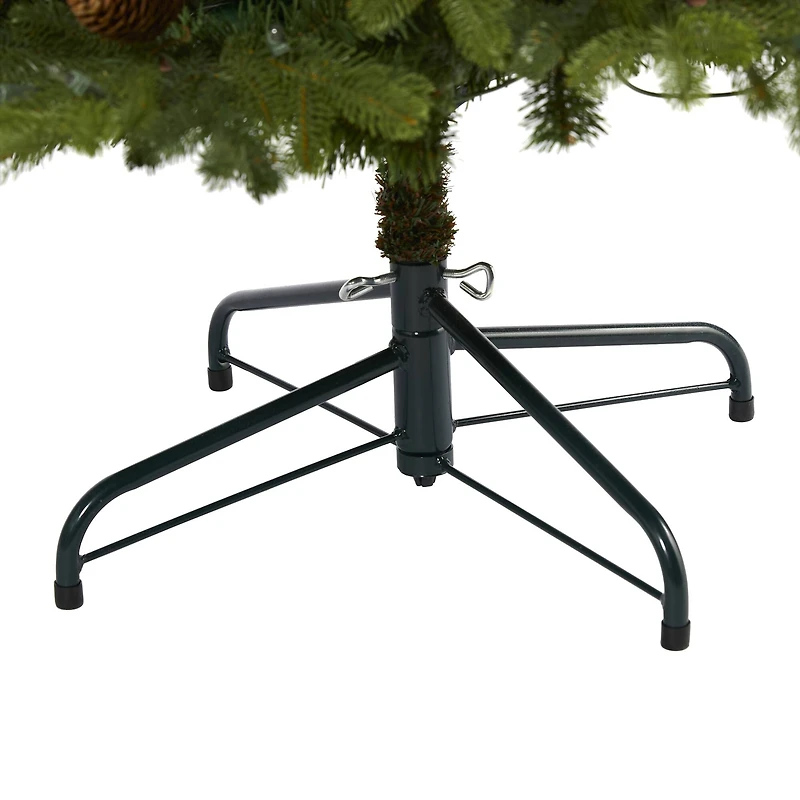 5.5ft. Pre-Lit Yukon Mountain Fir Artificial Christmas Tree, Clear Lights