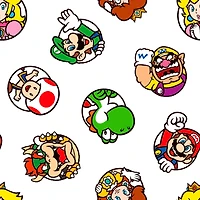 Springs Creative Mario Character Page Cotton Fabric