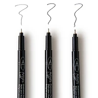6 Packs: 3 ct. (18 total) Black Illustration Pens by Artists Loft™