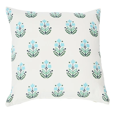 Hello Honey® 20'' Square Floral Print Cotton Pillow Cover