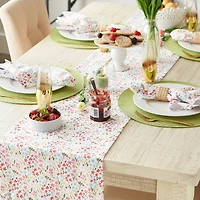 Sweet Flowers Printed Table Runner 14" x 108"