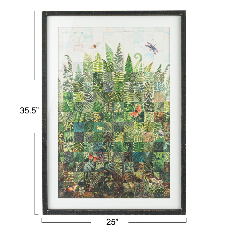 Hello Honey® 25" x 35.5" Botanical Serenity Fern Wall Art