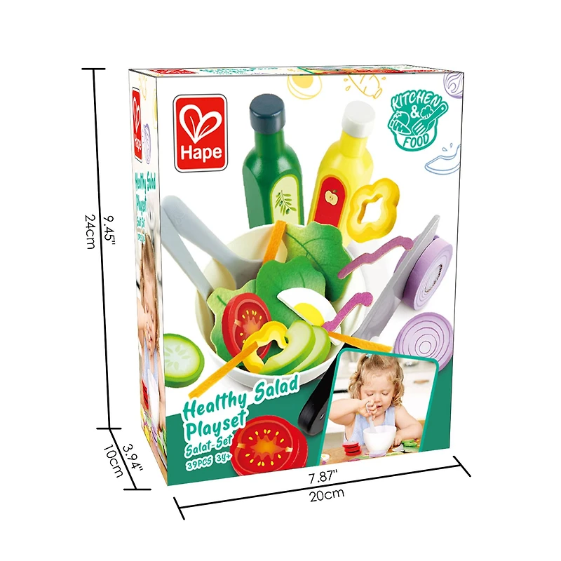 Hape Kitchen Healthy Salad Food Playset
