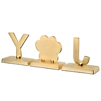 5" Silver Sparkle JOY Stocking Holders, 3ct.