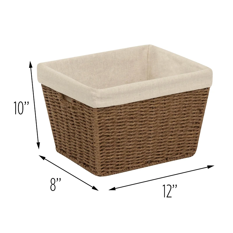 Honey Can Do Lined Paper Rope Basket