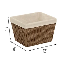 Honey Can Do Lined Paper Rope Basket