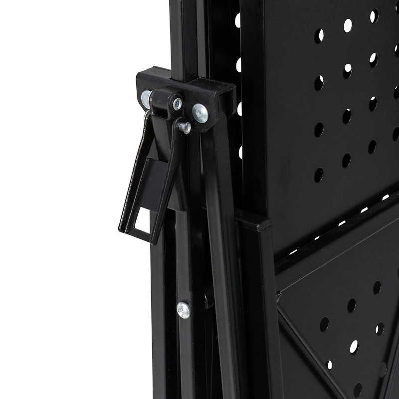 6 Pack: Honey Can Do Black Collapsible 3-Tier Metal Shelf