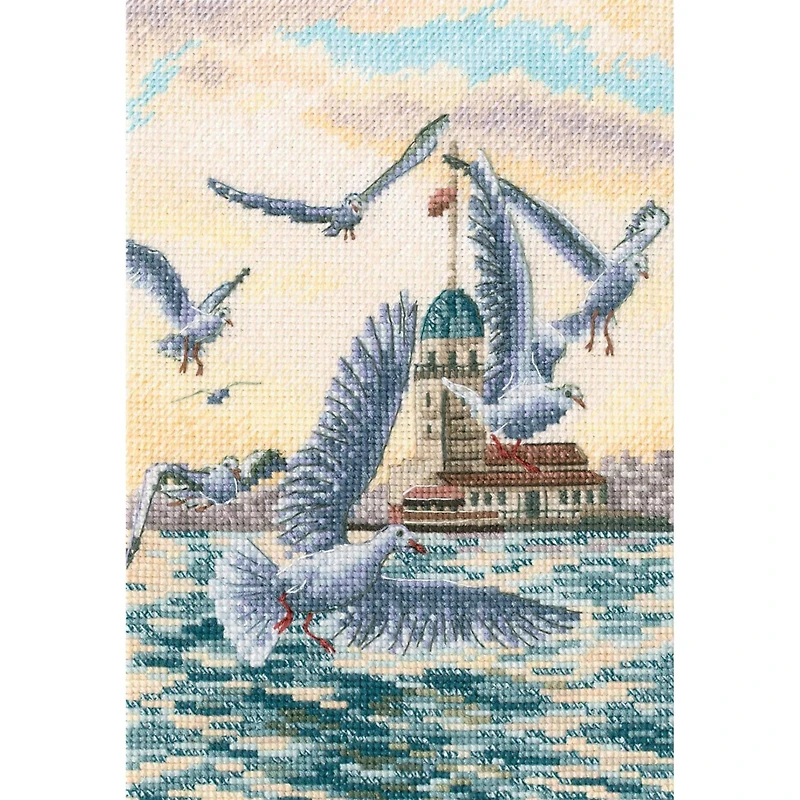 RTO With the Flavor of Salt, Wind & Sun Sea Birds Cross Stitch Kit