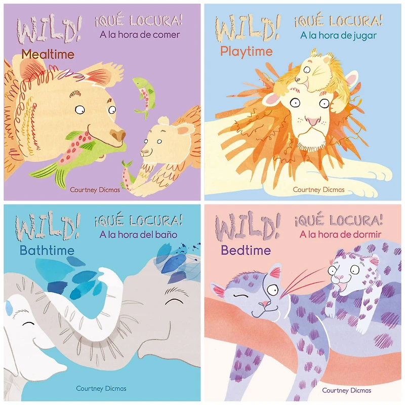 Child's Play Wild! Bilingual Board Books, Set of 4