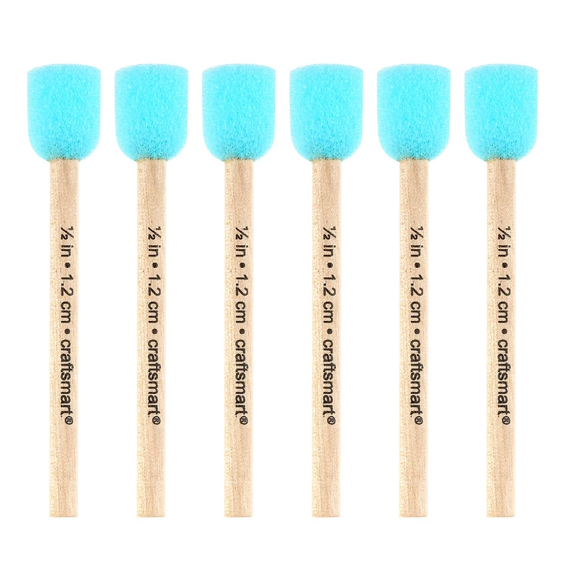 6 Pack: 1/2" Foam Stippler Set by Craft Smart®