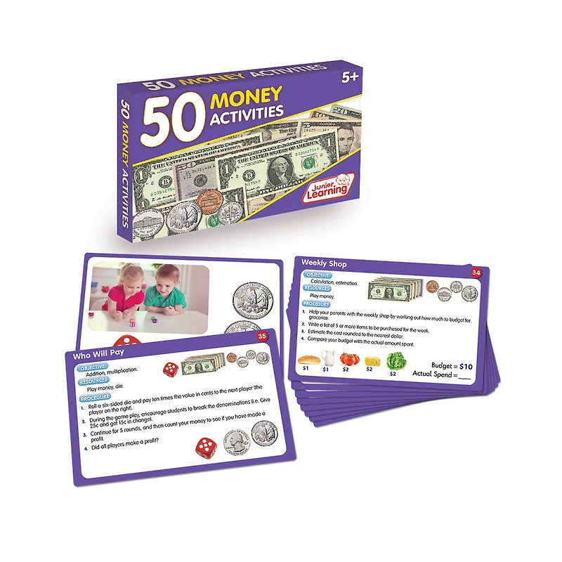 Junior Learning® 50 Money Activities Learning Set