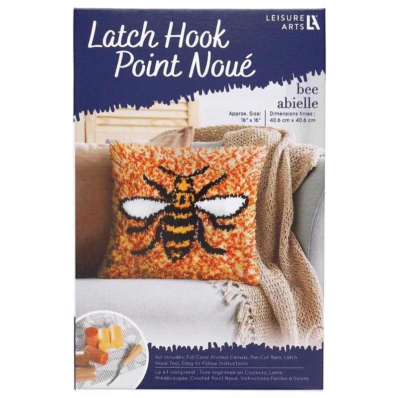 Leisure Arts® Bee Latch Hook Kit