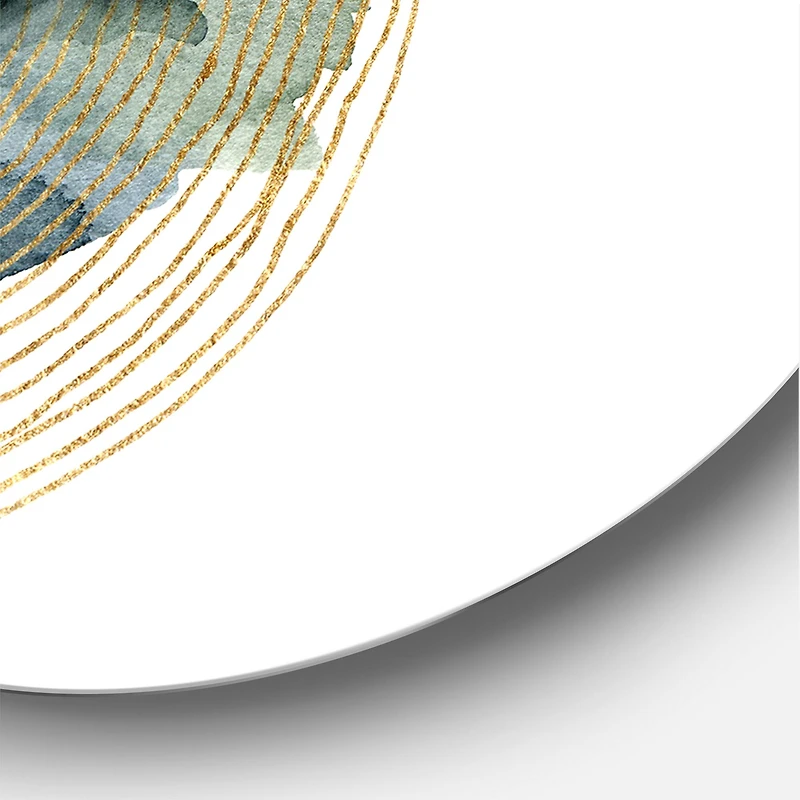 Designart - Abstract Landscape Of Mountains Moon and Tree