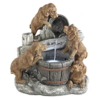 Design Toscano Puppy Pail Pour Garden Fountain