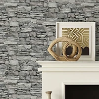 RoomMates Stone Peel & Stick Wallpaper