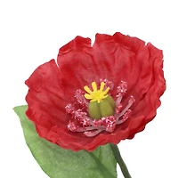 4" Red Poppy Arrangement in White Container by Ashland®