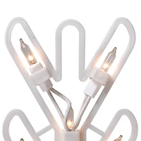 Lighted Snowflake Christmas Window Silhouette Decoration - 15.25"