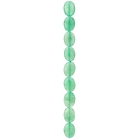 12 Pack:  Green Oval Quartzite Beads, 20mm by Bead Landing™