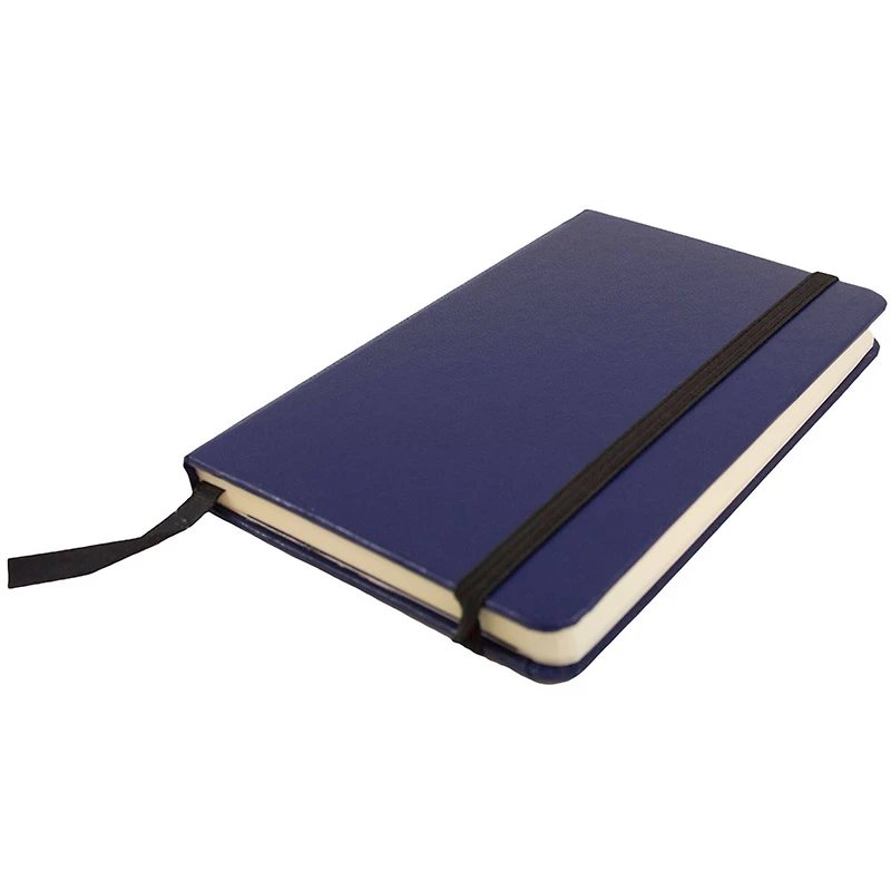 JAM Paper Small Hardcover Notebook with Elastic Band