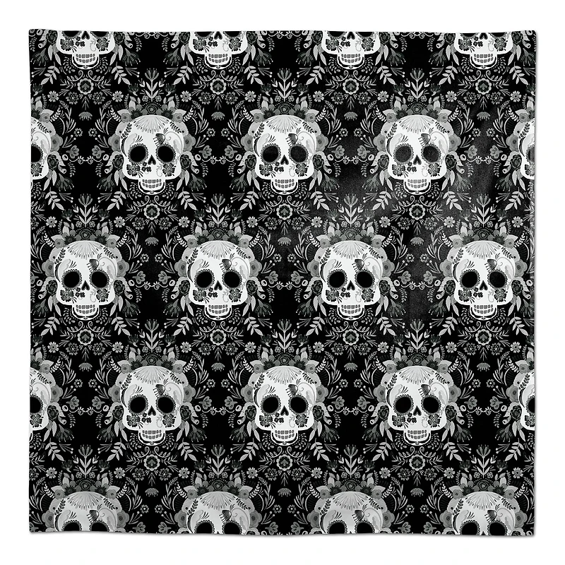 Sugar Skull Pattern 58" x 58" Tablecloth