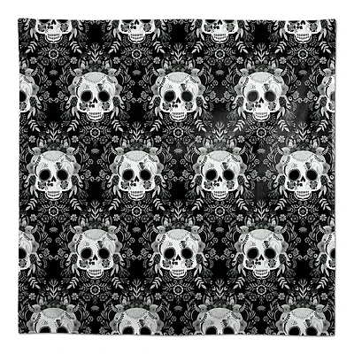 Sugar Skull Pattern 58" x 58" Tablecloth