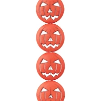 12 Pack: Orange Dyed Reconstituted Stone Pumpkin Beads, 25mm by Bead Landing™
