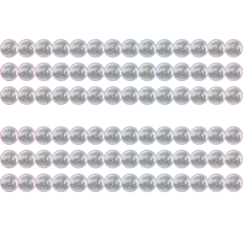 Teacher Created Resources® Disco Balls Die-Cut Border Trim, 6 Pack of 12