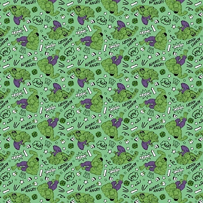 Marvel® Hulk Smash Doodle Cotton Fabric