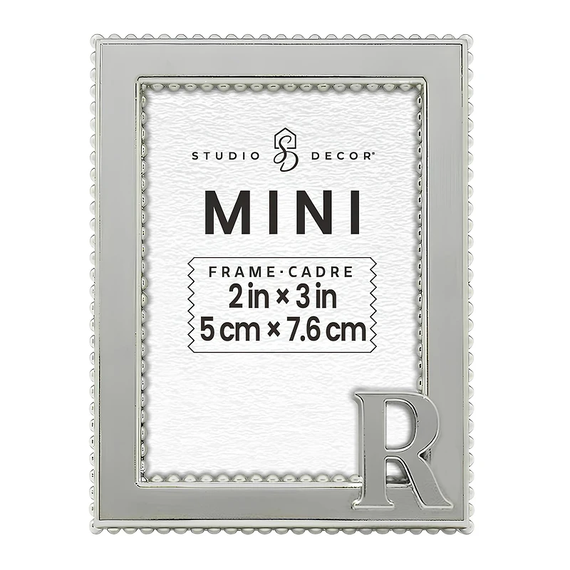 Mini Silver R Frame by Studio Décor®
