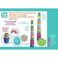 Nothing But Fun Toys Tower of Fun Stacking Cups
