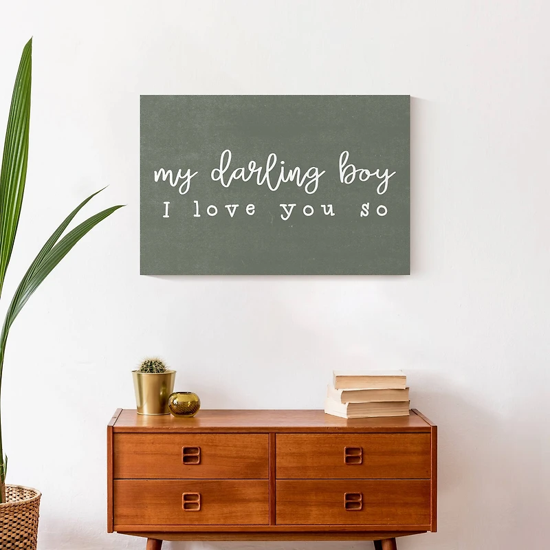 My Darling Boy 24" x 16" Canvas Wall Art
