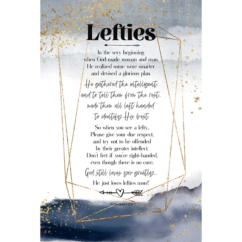 Lefties Inspirational Wood Plaque