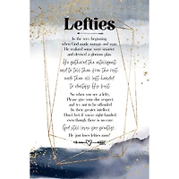 Lefties Inspirational Wood Plaque